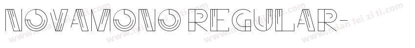 NovaMono Regular字体转换